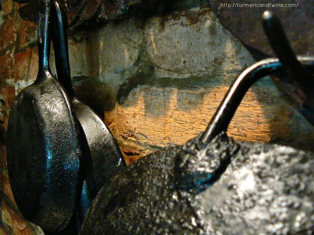 Little woks and iron skillets