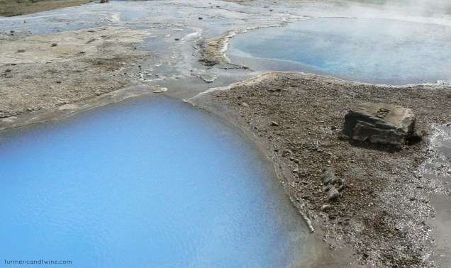 Golden circle. Geothermal field in Iceland