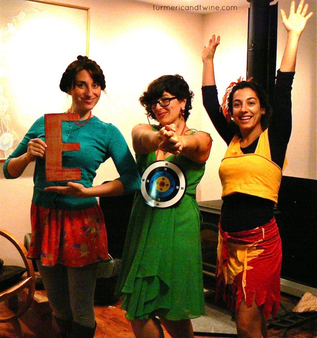 Our Trio costume: Ready, Aim, Fire!