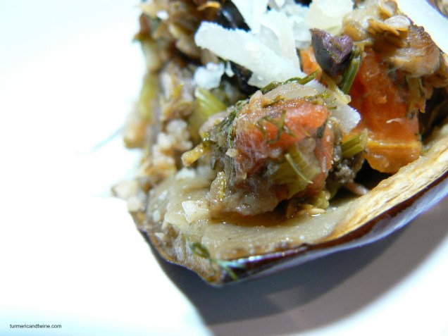vegetarian stuffed eggplant bite 3