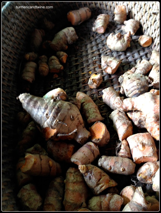turmeric and basket